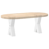 Coffee Table Legs X-Shaped 2 pcs White 28x cm Steel 4012949