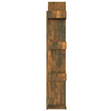 Book Cabinet Smoked Oak 86x25.5x140 cm Engineered Wood 816002