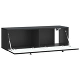 Wall-Mounted TV Cabinet Black 98 x 31 x 30 cm Engineered Wood 898046