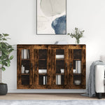 Wall Mounted Cabinets 2 pcs Smoked Oak Engineered Wood 3197974