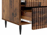 Bedside Cabinet with Drawer 2 pcs Old Wood 43 x 34.5 x 47.5 cm 894772