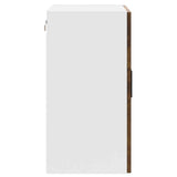 Kitchen Wall Cabinet with Glass Door Porto Smoked Oak 854152