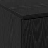 Highboard Black Oak 70 x 33.5 x 180 cm Engineered Wood 3365566