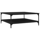 Coffee Table Black oak 100 x 100 x 40 cm Engineered Wood 883502