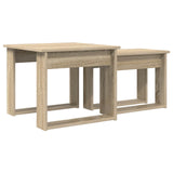 Coffee Table Set 2 pcs Sonoma Oak Engineered Wood 8000126