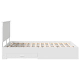 Bed Frame with Headboard White 135 x 190 cm Engineered Wood 3411314