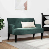 Chesterfield Bench Dark Green 112 x 65.5 x 75 cm Velvet 42019288