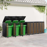 Wheelie Bin Storage for 6 Bins Anthracite 408 x 77.5 x 115.5 cm 3394772