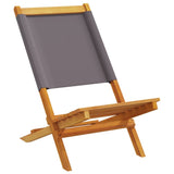 Folding Garden Chairs 8 pcs Anthracite Fabric and Solid Wood 3214642