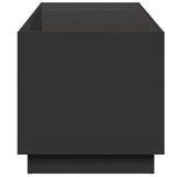 Coffee Table with Infinity LED Black 70x50x50 cm 847659