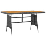 Outdoor Dining Set Grey PE rattan, steel, solid acacia wood 3120103
