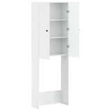 Toilet Cabinet BREDA High Gloss White 66 x 25.5 x 190 cm 897579