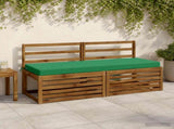 2-Piece Bench Cushions SOEST 2 pcs 100% Polyester Green 950281
