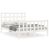 Bed Frame without Mattress White 120x200 cm Solid Wood Pine 3192097