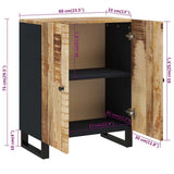 Sideboard 60x33x75 cm Solid Wood Mango 345226