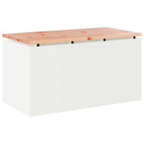 Garden Bench White 80 x 40 x43 cm Steel 874899