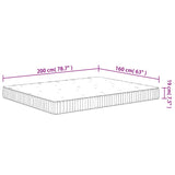 Pocket Spring Mattress Medium 160x200 cm 372818