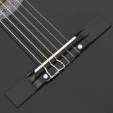 Western Classical Cutaway Guitar with 6 Strings Black 38" 70132