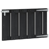 Garden Gate 100 x 60 cm WPC and Aluminium Black 42039041