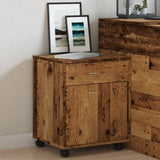 Rolling Cabinet Old Wood 45x38x54 cm Engineered Wood 856654