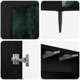 Sideboard WIJHE Black Oak 69 x 33 x 76 cm Engineered Wood 8006934