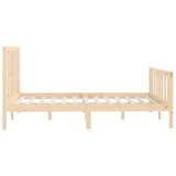 Bed Frame without Mattress 160x200 cm Solid Wood 3106843
