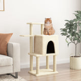 Cat Tree with Sisal Scratching Posts Cream 97 cm 172064