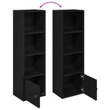 Bookcase Black Oak 31x24x102 cm Engineered Wood 860338