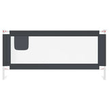 Toddler Safety Bed Rail Dark Grey 200x25 cm Fabric 10233