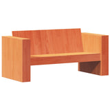 ZNTS 2 Piece Garden Lounge Set Wax Brown Solid Wood Pine 3216897