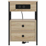 Bedside Cabinet Sonoma Oak 40 x 31 x 60 cm Engineered Wood 859462