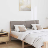 Upholstered Headboard Taupe 140 cm Solid Pine Wood 879122