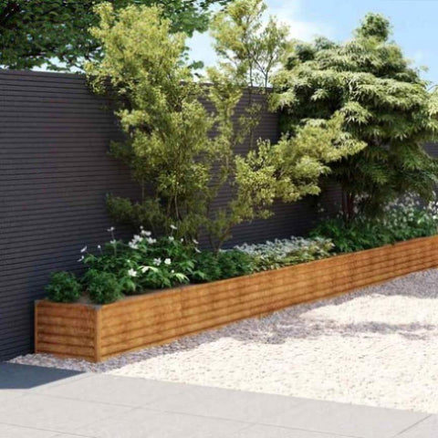 Garden Raised Bed 1152x50x36 cm Corten Steel 151983