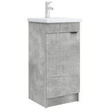 Bathroom Vanity with Sink Concrete Grey 42 x 40 x 84.5 cm 890087