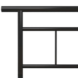 Bed Frame without Mattress Black Metal 100x200cm 324823