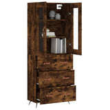 Highboard Smoked Oak 69.5x34x180 cm Engineered Wood 3198382