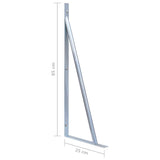 Support Brackets for Fence Post 3 pcs Galvanised Steel 148989
