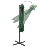 Cantilever Garden Parasol Green Polyester, Aluminium Large 312321