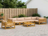 Sofa Set 7 pcs Natural Solid Acacia Wood 3417305