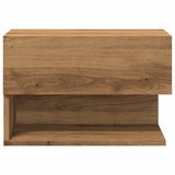 ZNTS Wall-mounted Bedside Cabinets 2 pcs Artisian Oak 856823