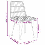 Garden Dining Set 5 pcs Brown Poly rattan 3379193