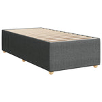 ZNTS Bed Frame without Mattress Dark Grey Single Fabric 3285036