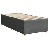 ZNTS Bed Frame without Mattress Dark Grey Single Fabric 3285036