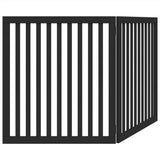 Dog Gate Foldable 2 Panels Black 160 cm Poplar Wood 352258