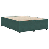 Bed Frame without Mattress Dark Green 140x190 cm Velvet 3285009