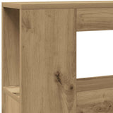 LED Headboard Artisan Oak 180x18.5x103.5 cm Engineered Wood 857691
