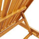 Sun Lounger Set of 2 Acacia wood Solid Acacia wood Standard 3325193