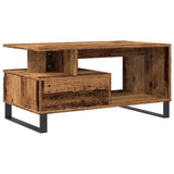 Coffee Table Old Wood 90x49x45 cm Engineered Wood 857454