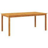 Dining Table Brown Solid acacia wood Large Durable Dining Table 366371
