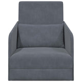 Folding Sofa Bed Dark Grey 65 x 80 x 83 cm Velvet 42030498